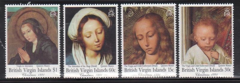 British Virgin Islands 731-4 Christmas Mint NH