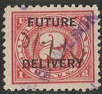 U.S. Scott #RC1 Future Delivery Stamp - Used Single
