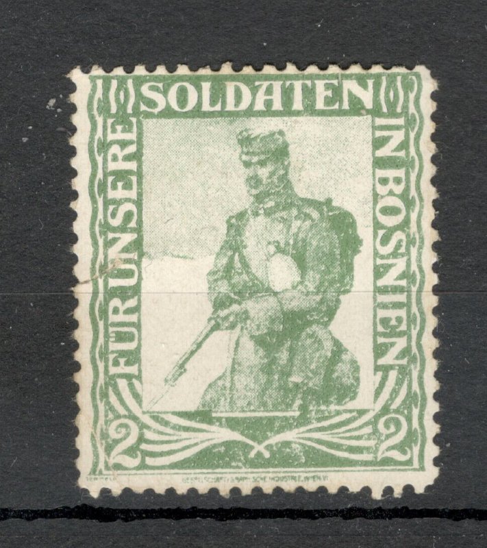 AUSTRIA  BOSNIA -  MH POSTER STAMP - SOLDIER - LITTLE TORN 