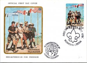 Liberia 1979 FDC - Norman Rockwell - Monrovia - F65367