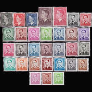 BELGIUM 1952 - Scott# 446-76 King Baudouin Set of 31 NH