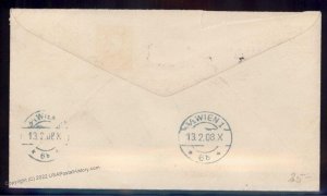 USA 1908 Postal Stationery Wall Street Vienna Austria Cover 88924