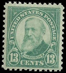 # 622 Mint Never Hinged Green Benjamin Harrison