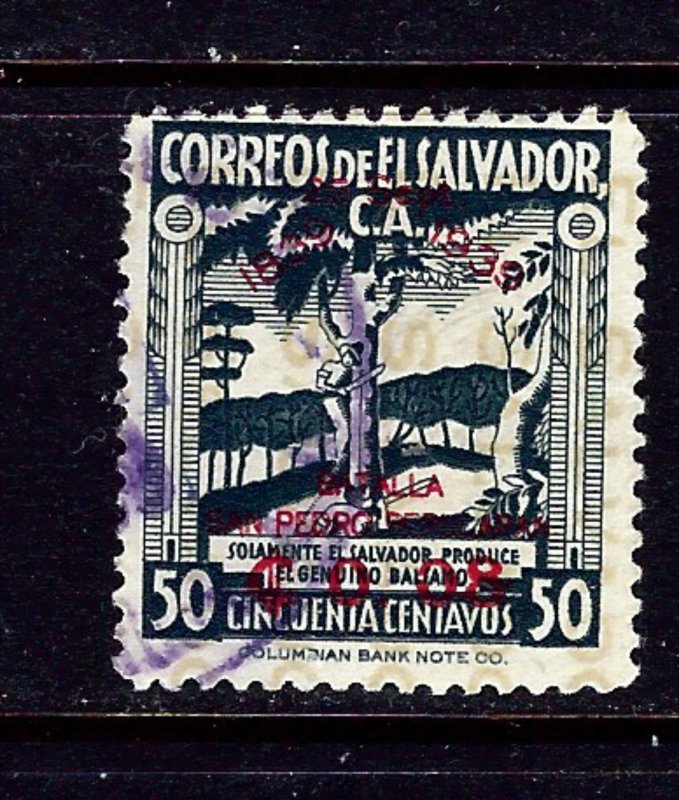 Salvador 566 Used 1939 overprint issue