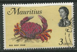 STAMP STATION PERTH Mauritius #340a Sea Life Issue FU 1972-1974