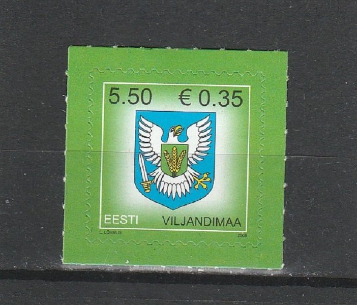 Estonia  Scott#  594  MH  (2008 Viljandimaa County Arms)