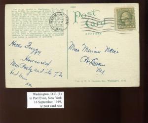 Scott #536 Washington Perf 12.5 Used Stamp on Nice Post Card (Stock #536-pc5)