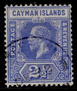 CAYMAN ISLANDS GV SG44, 2½d bright-blue, FINE USED.