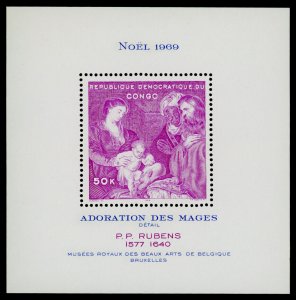 Congo DR 662 MNH Christmas, Adoration of the Kings, Rubens