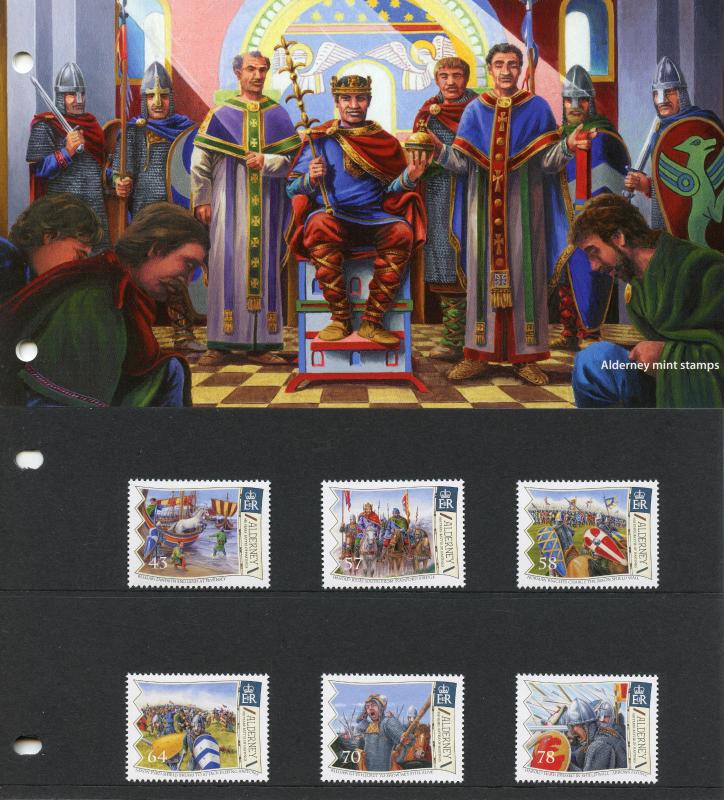 Alderney 2016 MNH Battle of Hastings 950 Yrs 6v Set Presentation Pack Stamps