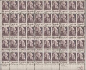 US #1774  Albert Einstein  Full sheet of 50-MNH