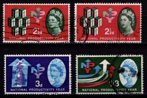 Great Britain 1962 National Productivity Year, Set incl. 2½d color var. [Used]