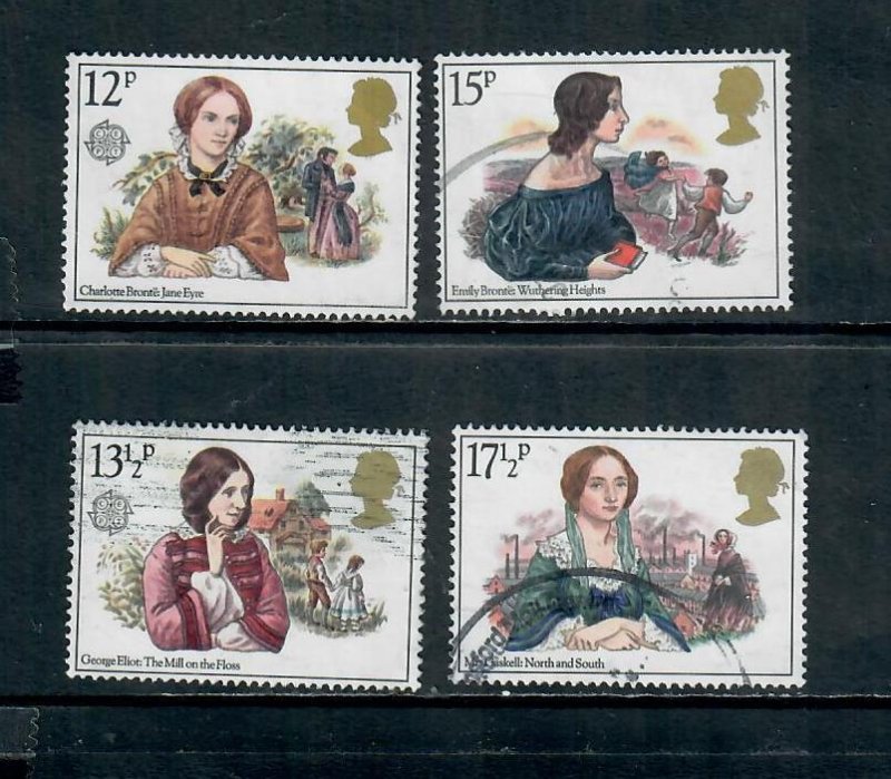 GB 1980 COMMEMORATIVES SET AUTHORESSES USED  h011121