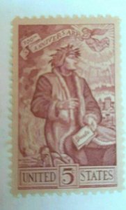 Scott #1268- Dante Alighieri, Poet- MNH 5cent 1965 U.S. stamp