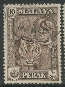 STAMP STATION PERTH Perak #132 Sultan Yussuf Izuddin Shah Used 1957-61