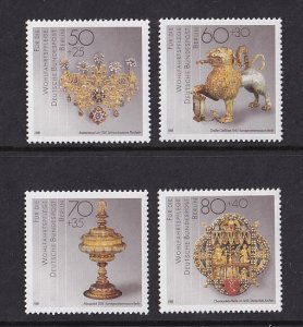 Germany  Berlin  #9NB261-9NB264  MNH 1988 artefacts . Precious metal work