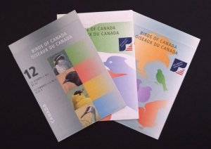 Canada BK218b|BK225b|BK241b Birds of Canada Booklets VF MNH