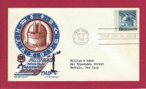 1948 3c Palomar Mountain #966, FDC, CC/Boll