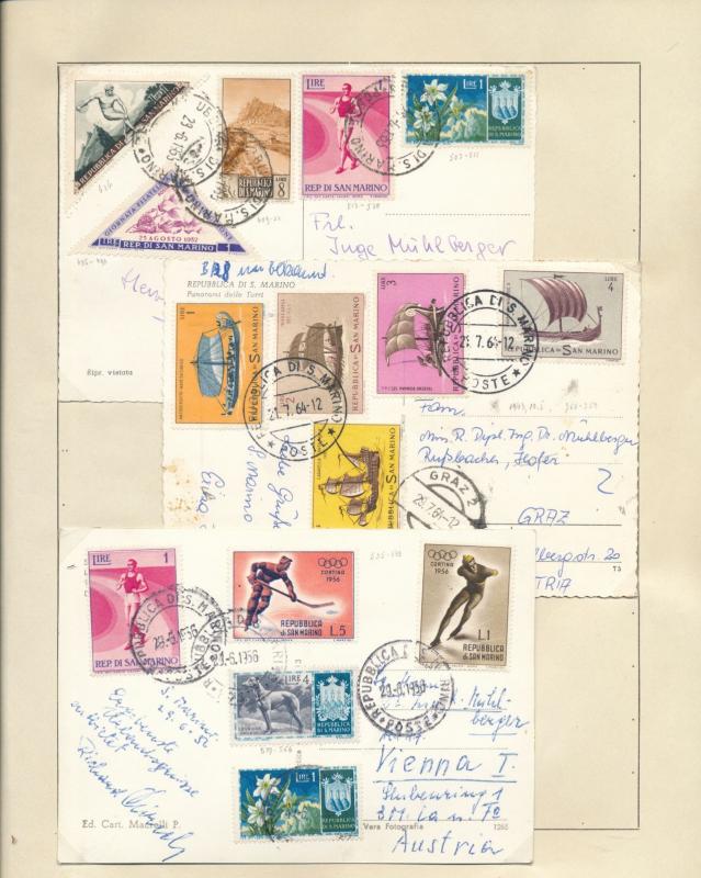 S.Marino Danzig Lux Lithuania Netherlands M&U+Cards Appx 100 (Au13823