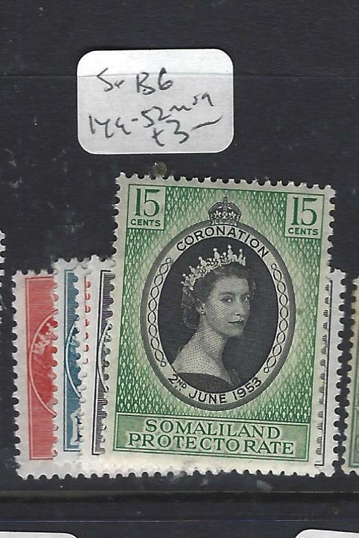 SOMALILAND   (PP1801B)   QEII  SG 136, 149-152   MOG