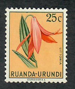 Ruanda-Urundi #117 Flowers Mint Hinged single