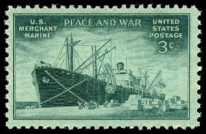 US Sc 939 VF/MNH - 1946 3¢ Merchant Marine Liberty Ship