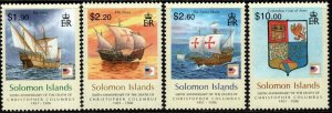 SOLOMON ISLANDS SG1179/82 2006 500TH DEATH ANNIV OF CHRISTOPHER COLOMBUS MNH