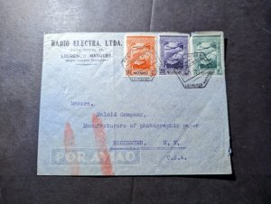 1940 Portuguese Mozambique Airmail Cover Lourenco Marques to Rochester NY USA