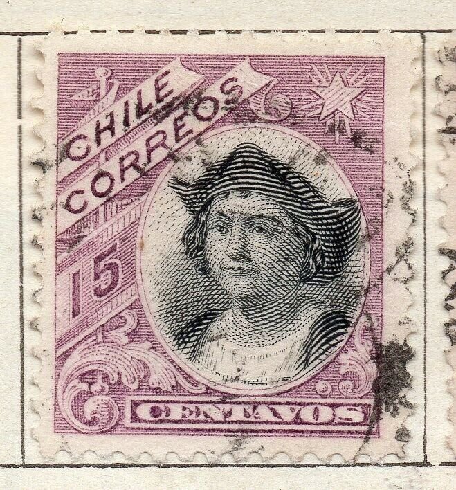 Chile 1905 Early Issue Fine Used 15c. NW-11426