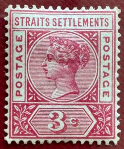 MALAYA Straits Settlements 1892-99 QV 3c MH SG#96 M5486