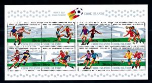 [60605] Cook Islands 1981 World Cup Soccer Football Spain MNH Sheet