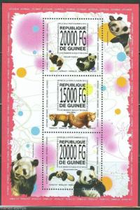 GUINEA 2013 PANDAS  SHEET MINT NH