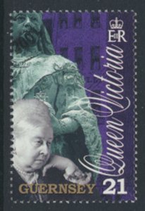 Guernsey  SG 884  SC# 726  Queen Victoria First Day of issue cancel see scan