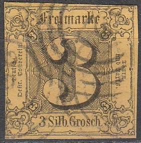 Thurn & Taxis #7   F-VF  Used CV $30.00 (A16341)