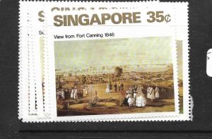 SINGAPORE (PP1101B) VIEWS ART SG 165-70  MNH