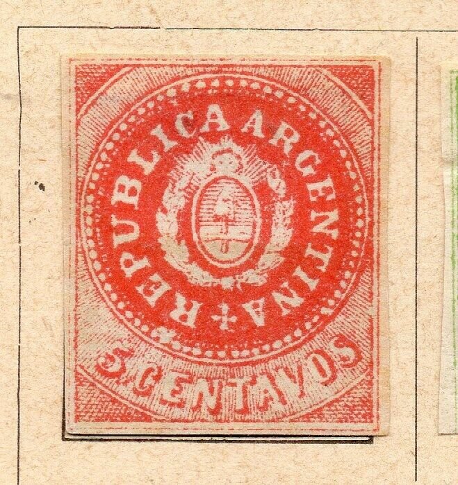 Argentina 1862 Early Issue Fine Mint Hinged 5c. NW-11805