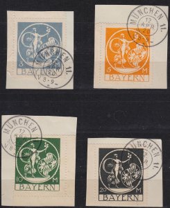 GERMANY Bayern Bavaria [1920] MiNr 0192,,95 ( BStk )