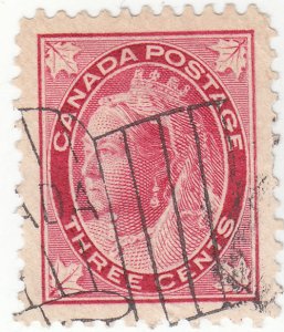 Canada - Scott # 69 - 3c Carmine - Queen Victoria - Used