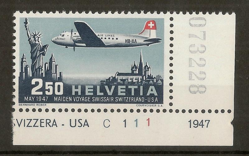 Switzerland 1947 2fr50 Air SG472 MNH Cat£29