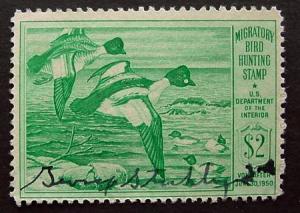 USA, 1949 Duck Stamp, Scott RW16, Used