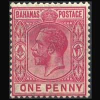 BAHAMAS 1912 - Scott# 50 King 1p LH