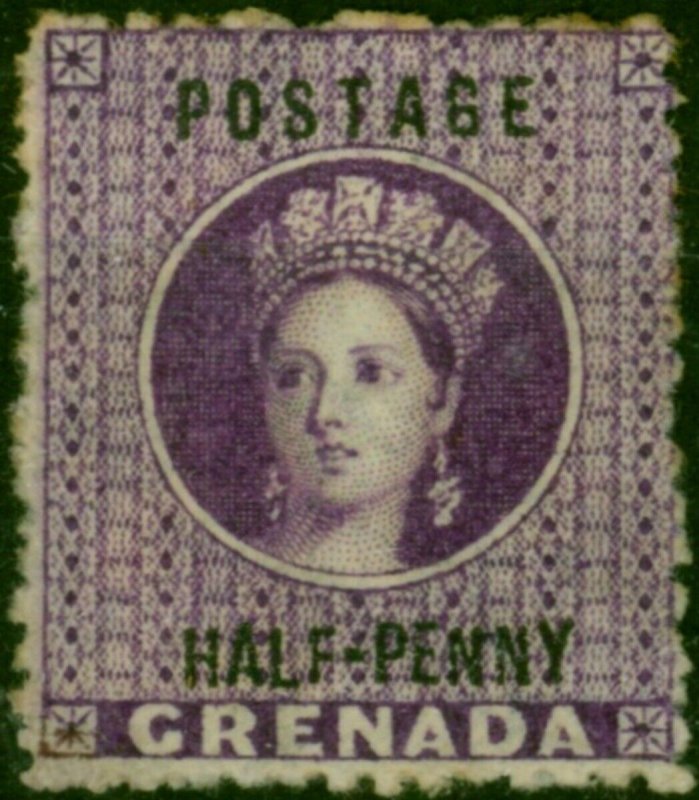 Grenada 1881 1/2d Deep Mauve SG21 Good MM