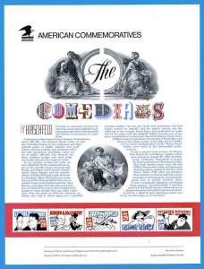 USPS COMMEMORATIVE PANEL #373 COMEDIANS #2566A