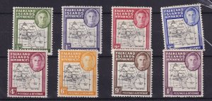 Falkland Islands Dependencies KGVI 1946 Thick Maps SGG1/8 MH BP16351