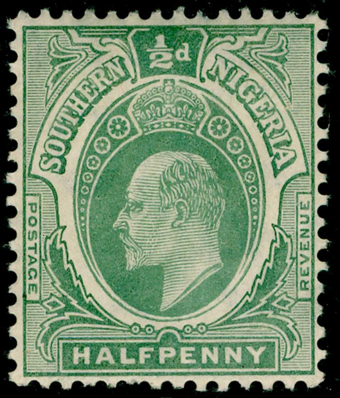 SOUTHERN NIGERIA SG33a, ½d grey-green, NH MINT. Cat £15.