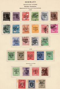 GERMANY RUSSIAN ZONE 1948-9 SETS MNH /USED
