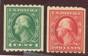 United States #410-411  Multiple