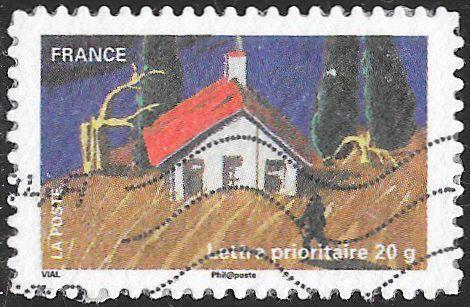 France 3971 Used - Celebrating the Earth - Farmers Field & House