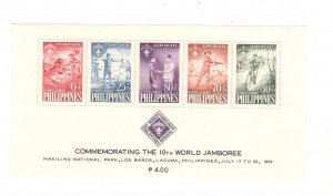 PHILIPPINES SCOTT# CB3a SOUV SHEET MNH OG