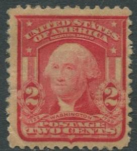 USA - Scott 319Fk - Washington -1908 - MH - Perf. 12-  Scarlet 2c Stamp